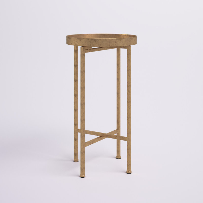 Mistana™ Alvis Tray Top Cross Legs End Table & Reviews Wayfair